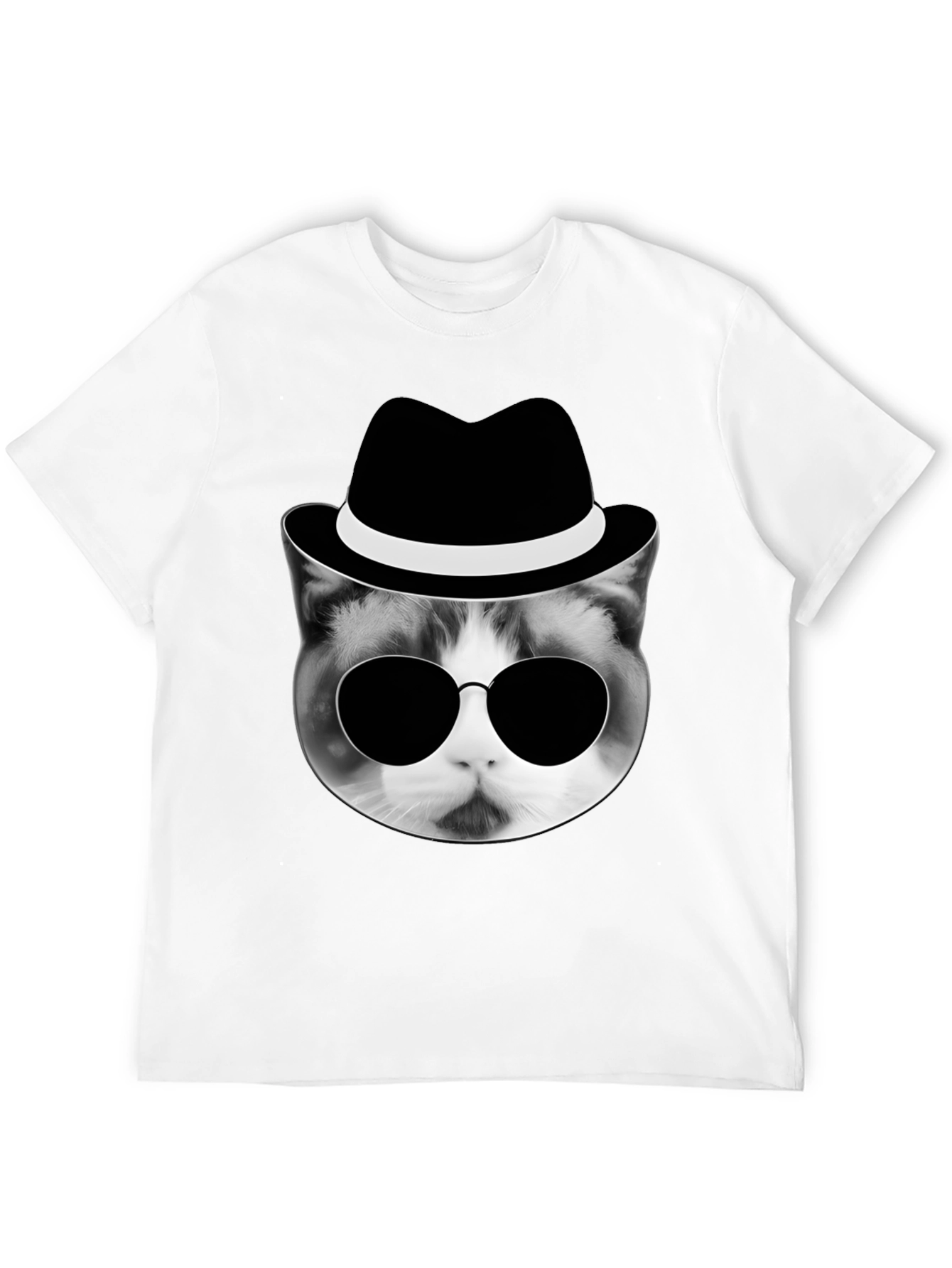 Camiseta Hombre Gato Gangster