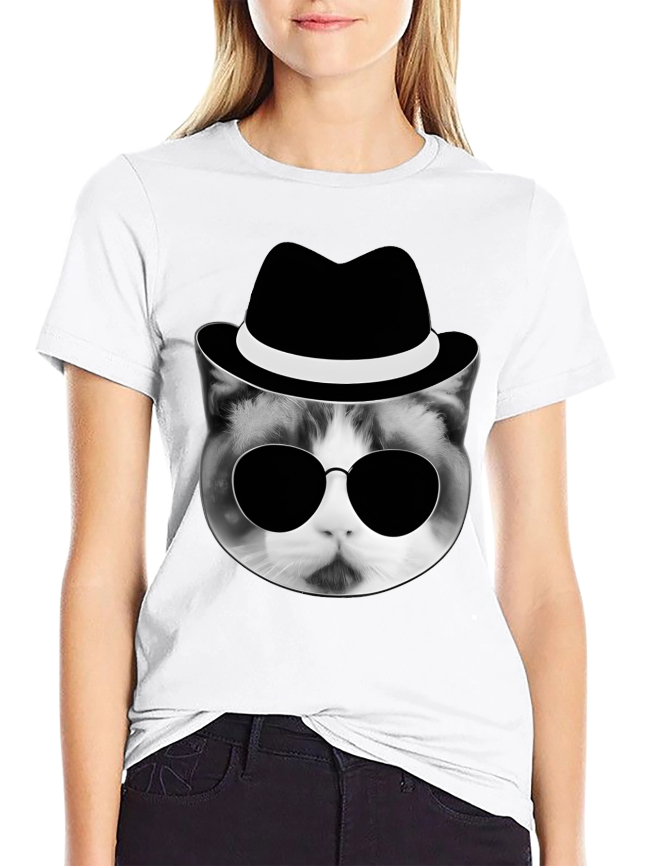 Camiseta Hombre Gato Gangster