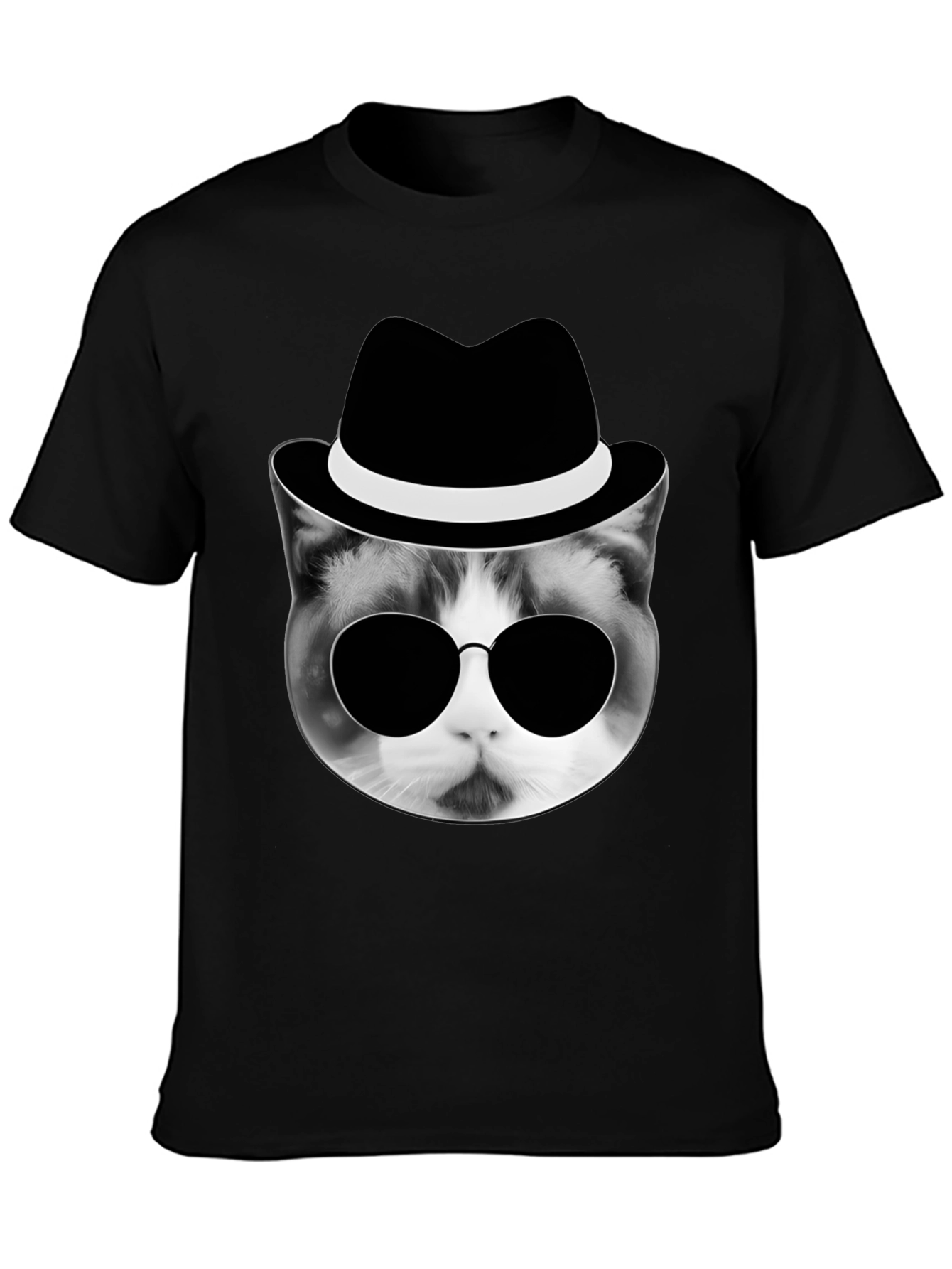 Camiseta Hombre Gato Gangster