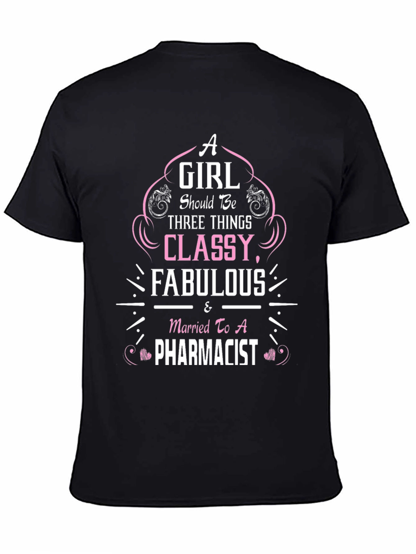 Camiseta Negra Mujer de Farmacéutico: Elegante y Fabulosa