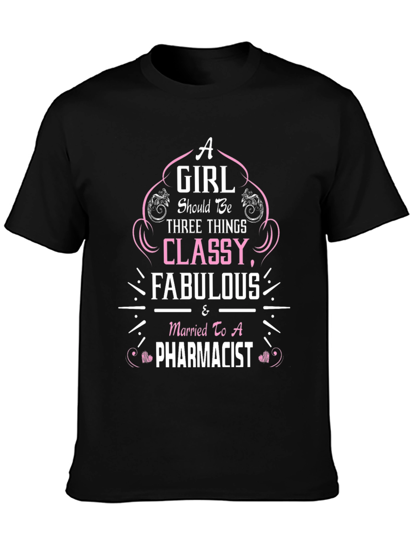 Camiseta Negra Mujer de Farmacéutico: Elegante y Fabulosa
