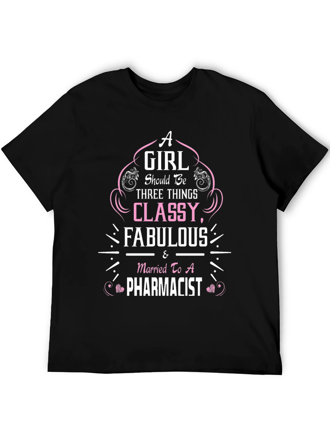 Camiseta Negra Mujer de Farmacéutico: Elegante y Fabulosa