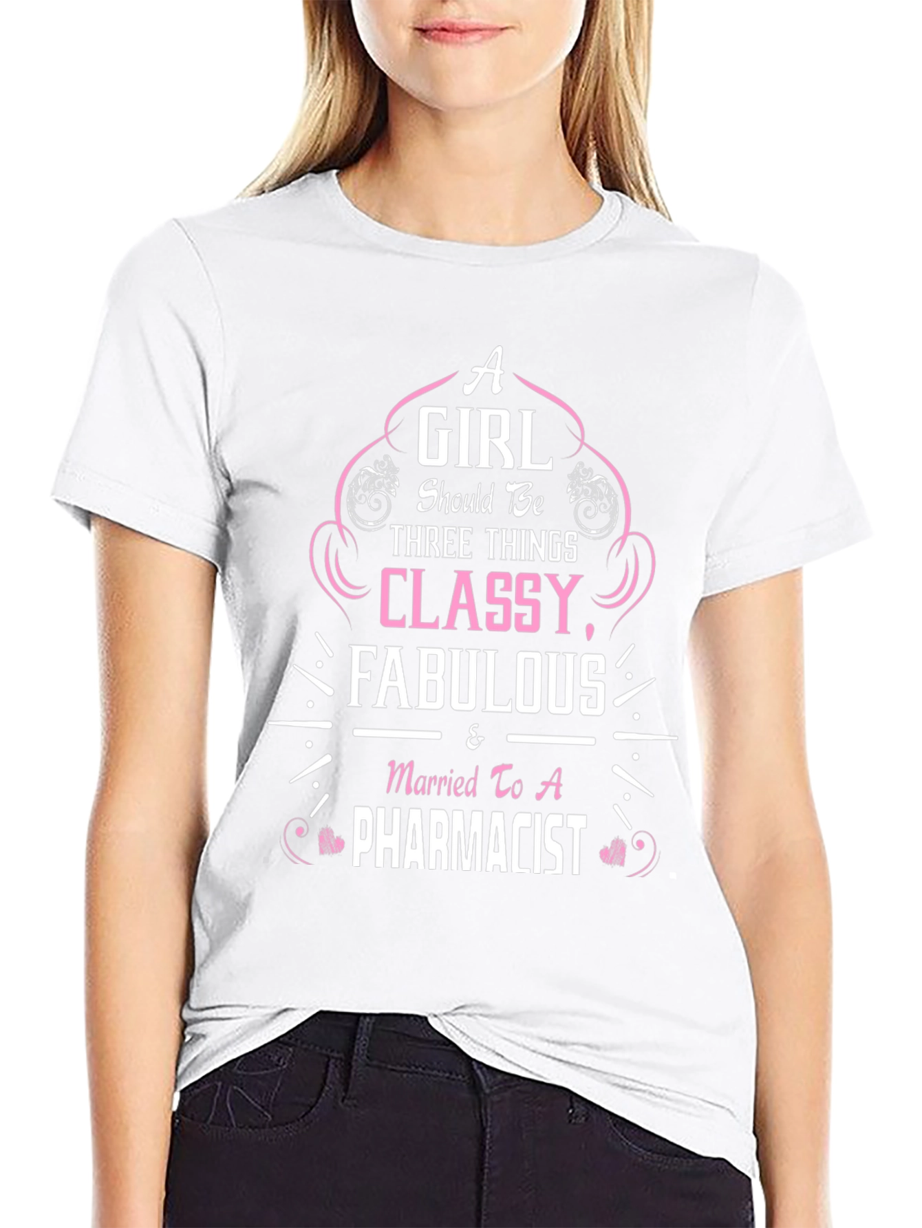 Camiseta Negra Mujer de Farmacéutico: Elegante y Fabulosa