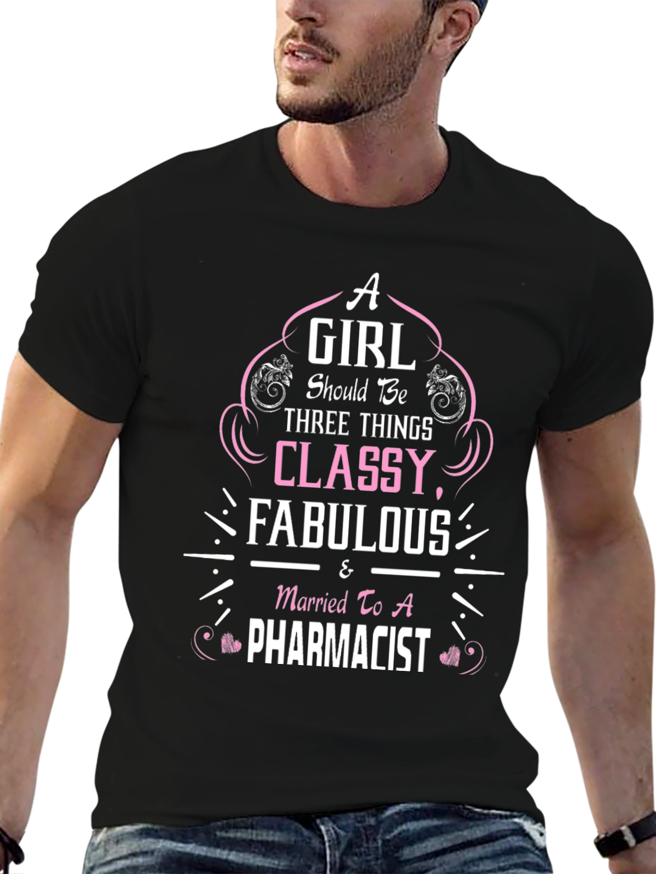 Camiseta Negra Mujer de Farmacéutico: Elegante y Fabulosa