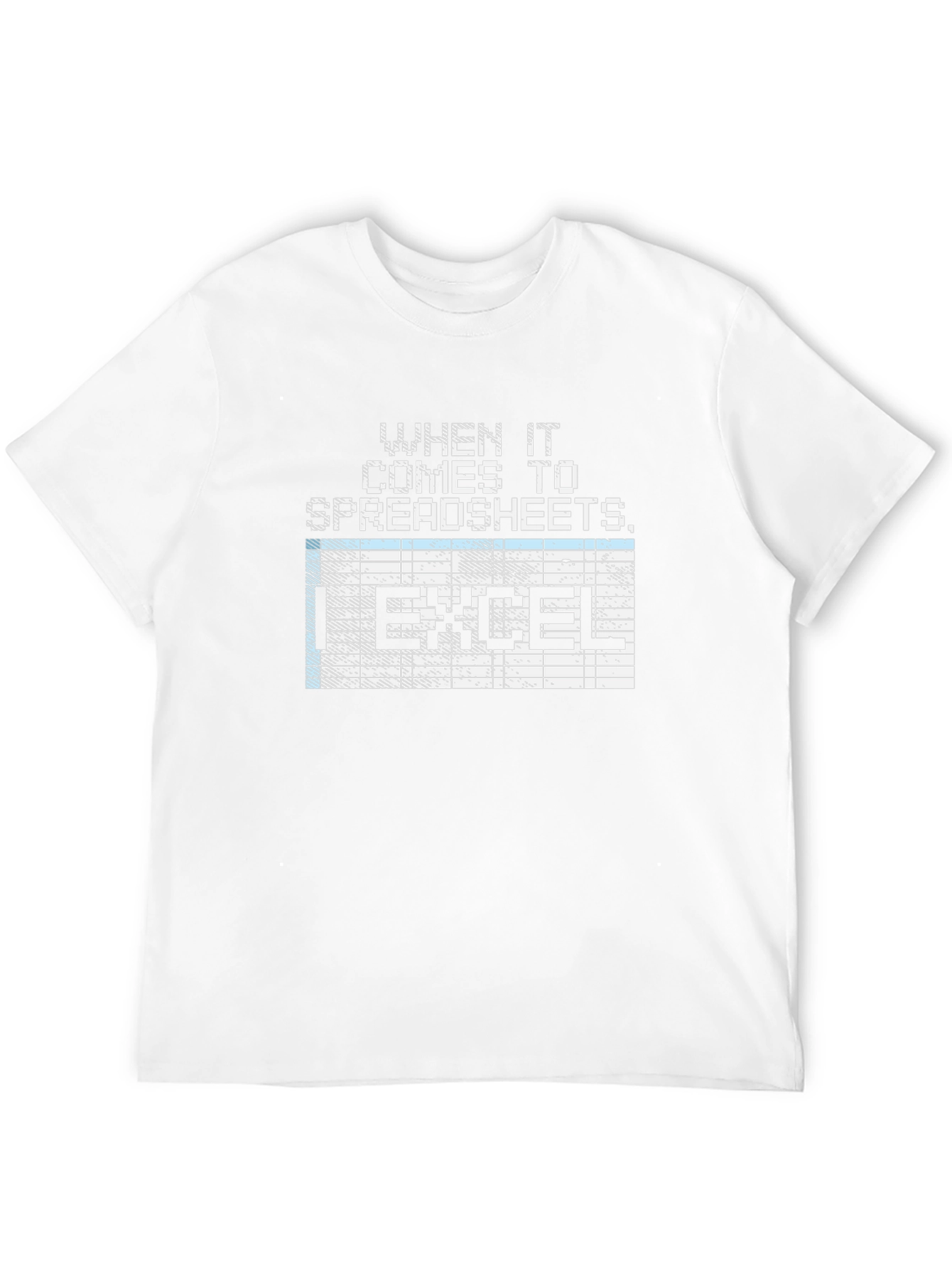 Camiseta Hombre: ¡Excel en Hojas de Cálculo!