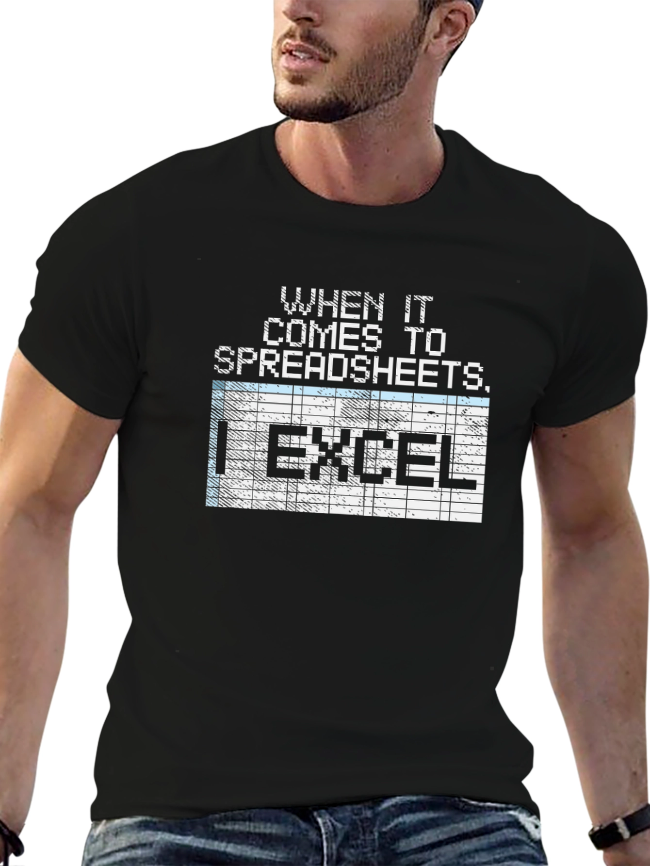Camiseta Hombre: ¡Excel en Hojas de Cálculo!