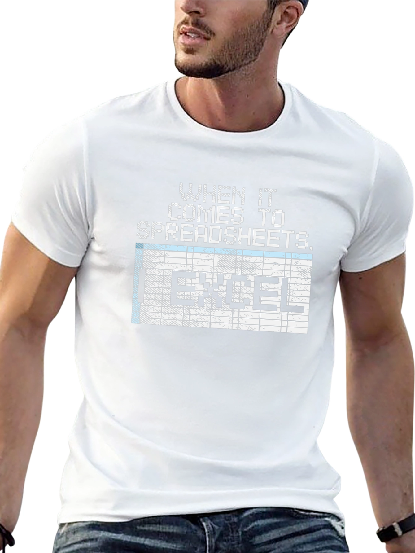 Camiseta Hombre: ¡Excel en Hojas de Cálculo!