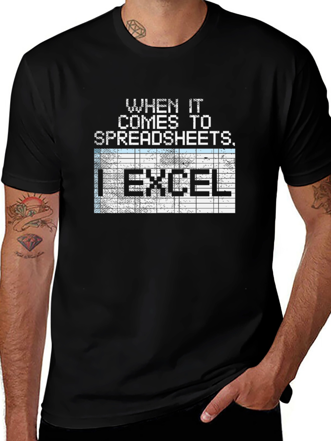 Camiseta Hombre: ¡Excel en Hojas de Cálculo!