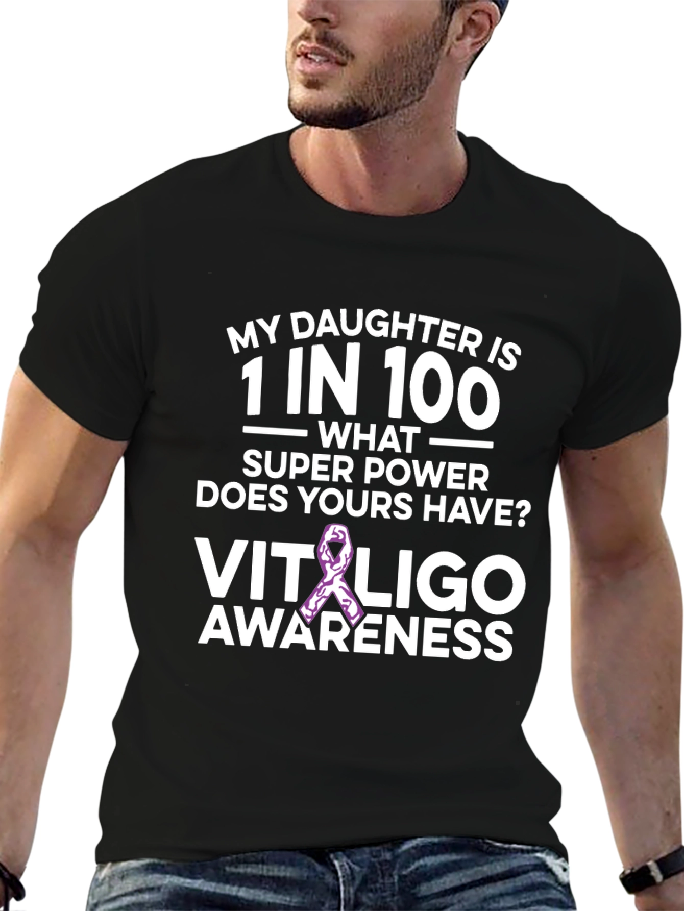 Camiseta Concientización Vitiligo - Hija Única