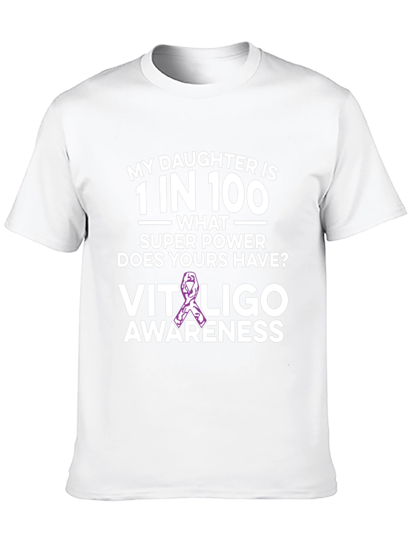 Camiseta Concientización Vitiligo - Hija Única