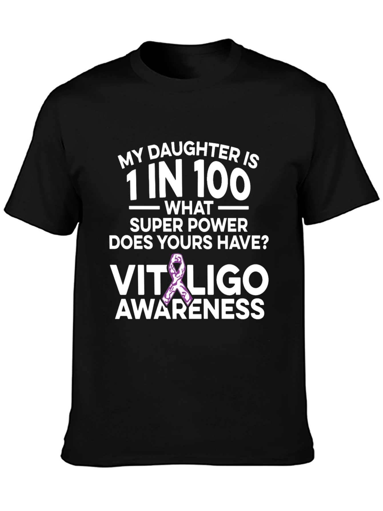 Camiseta Concientización Vitiligo - Hija Única