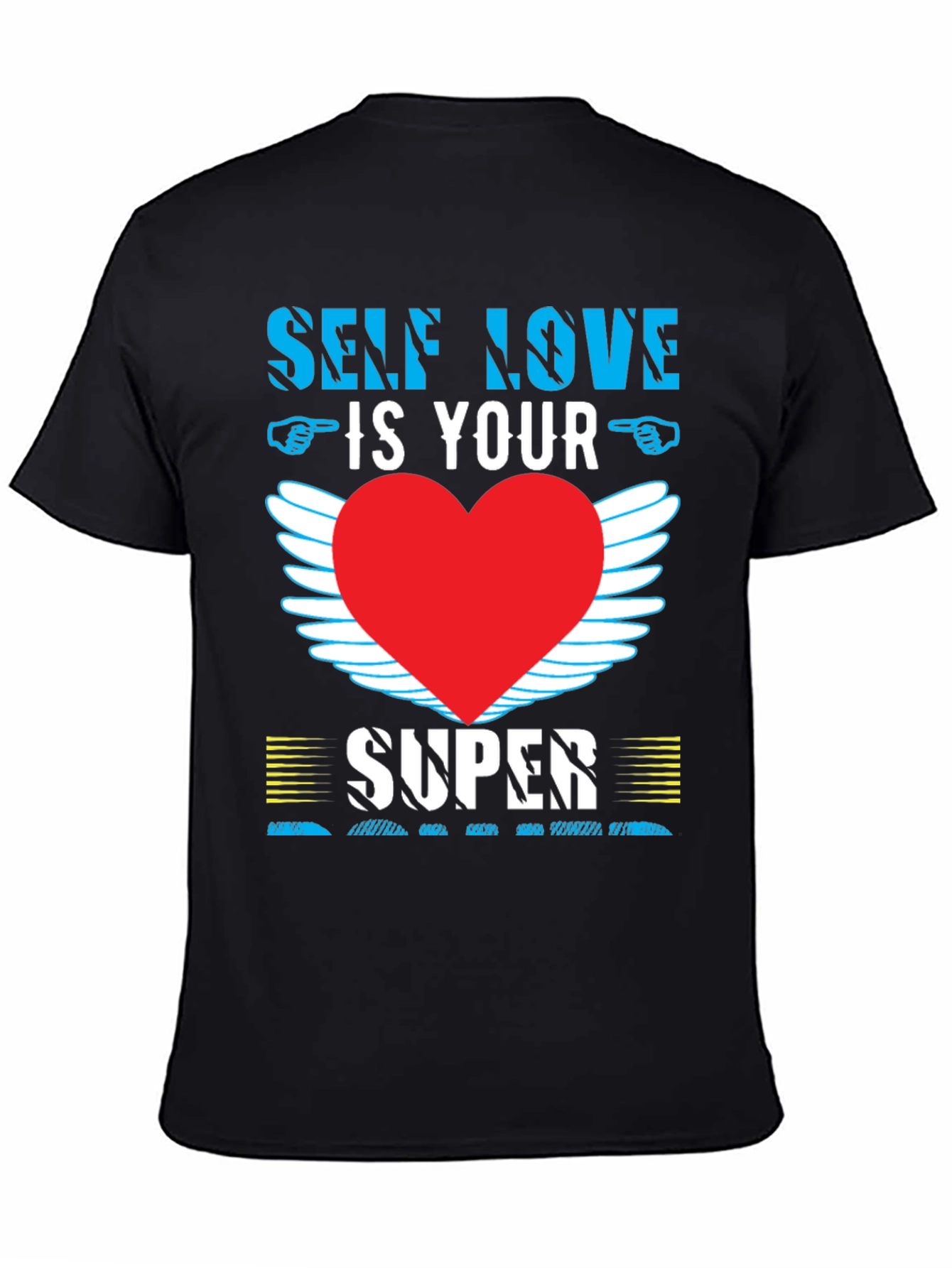 Camiseta Negra: Amor Propio es tu Super Poder