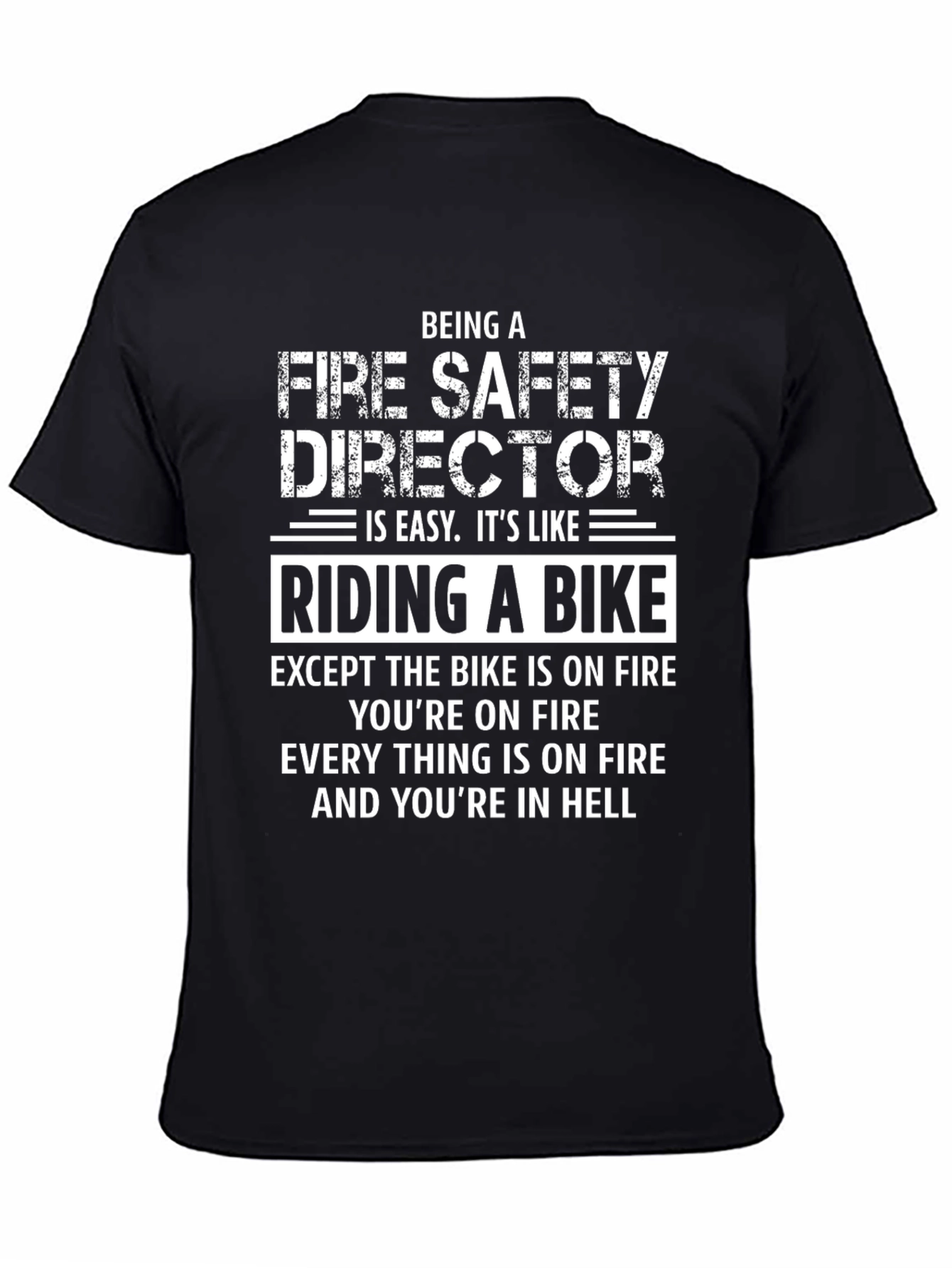 Camiseta Director Seguridad contra Incendios: Infierno en Bicicleta