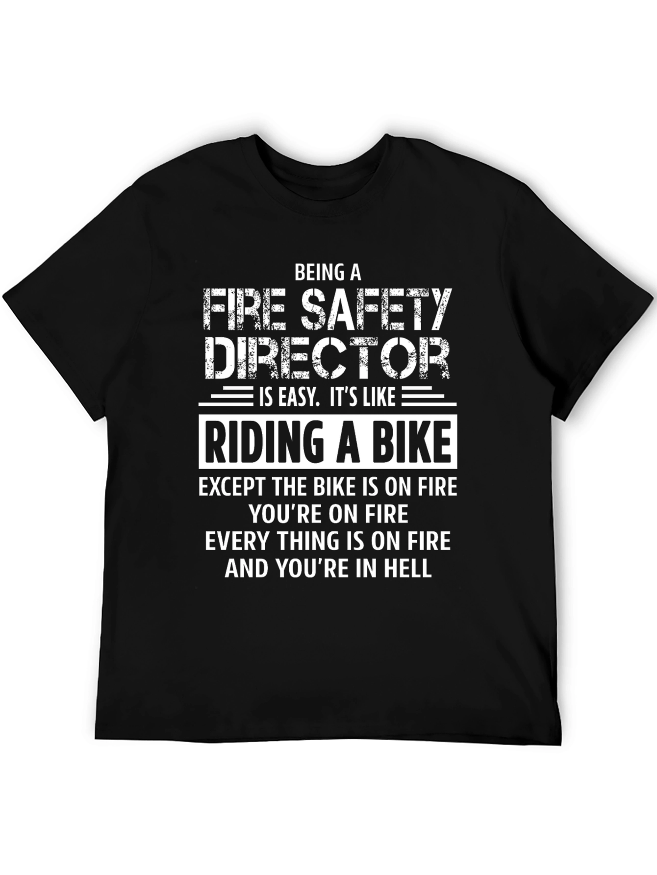 Camiseta Director Seguridad contra Incendios: Infierno en Bicicleta