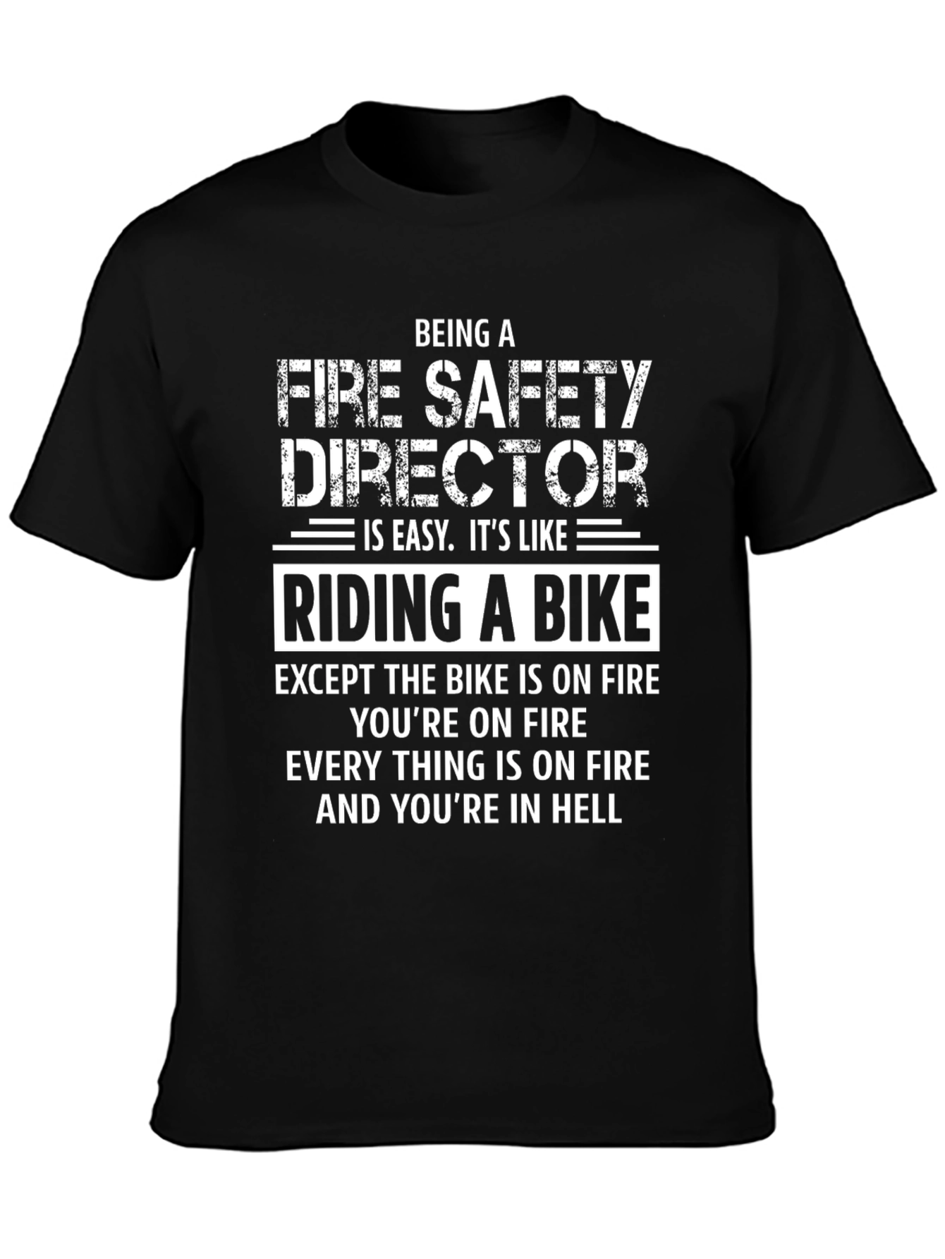 Camiseta Director Seguridad contra Incendios: Infierno en Bicicleta