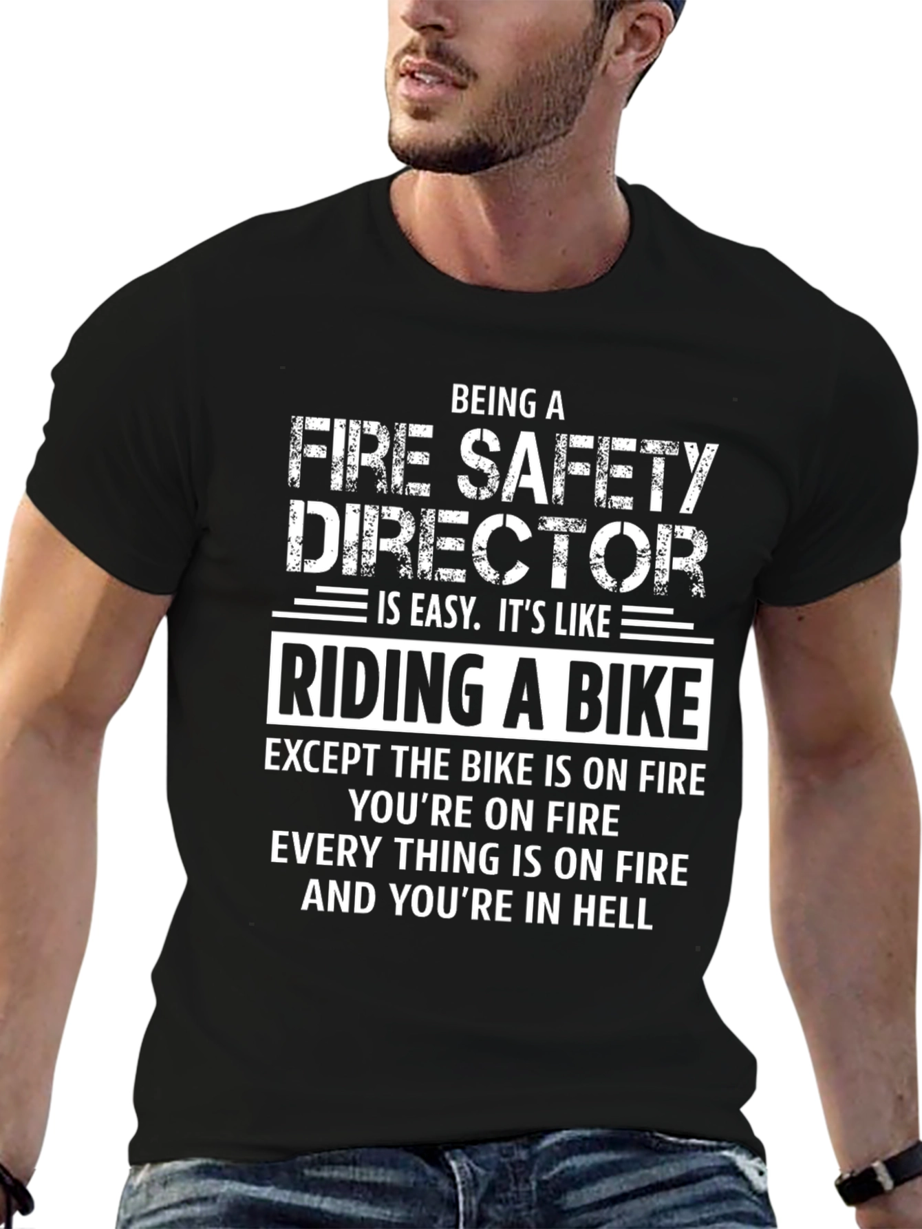 Camiseta Director Seguridad contra Incendios: Infierno en Bicicleta