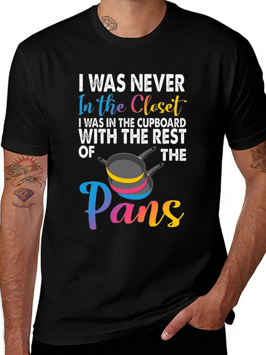 Camiseta Negra con Diseño Divertido Pans