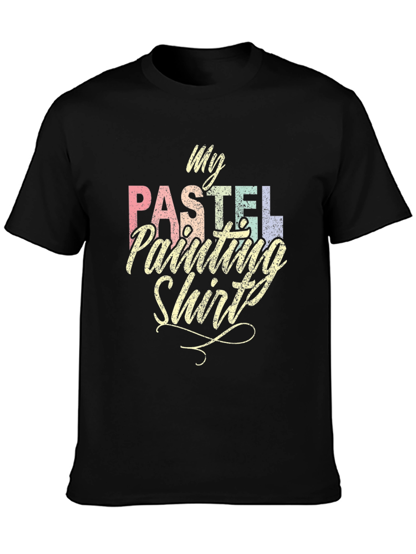 Camiseta Negra My Pastel Painting Shirt