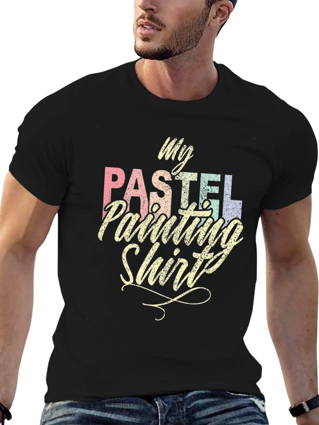 Camiseta Negra My Pastel Painting Shirt