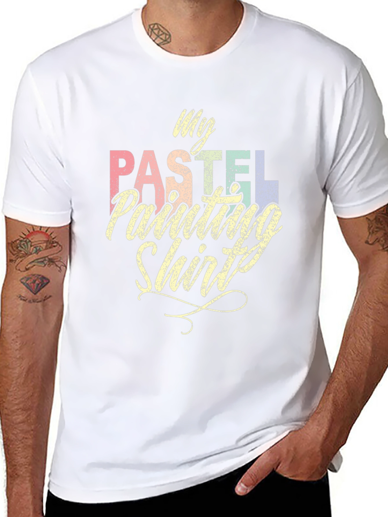 Camiseta Negra My Pastel Painting Shirt