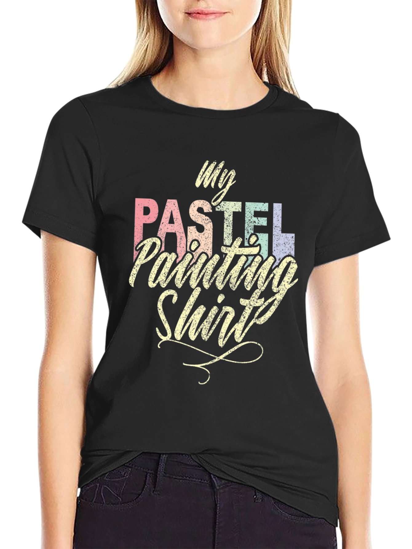 Camiseta Negra My Pastel Painting Shirt