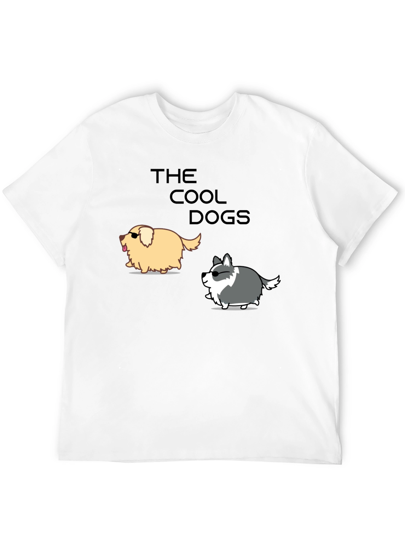 Camiseta Negra: Los Perros Cool