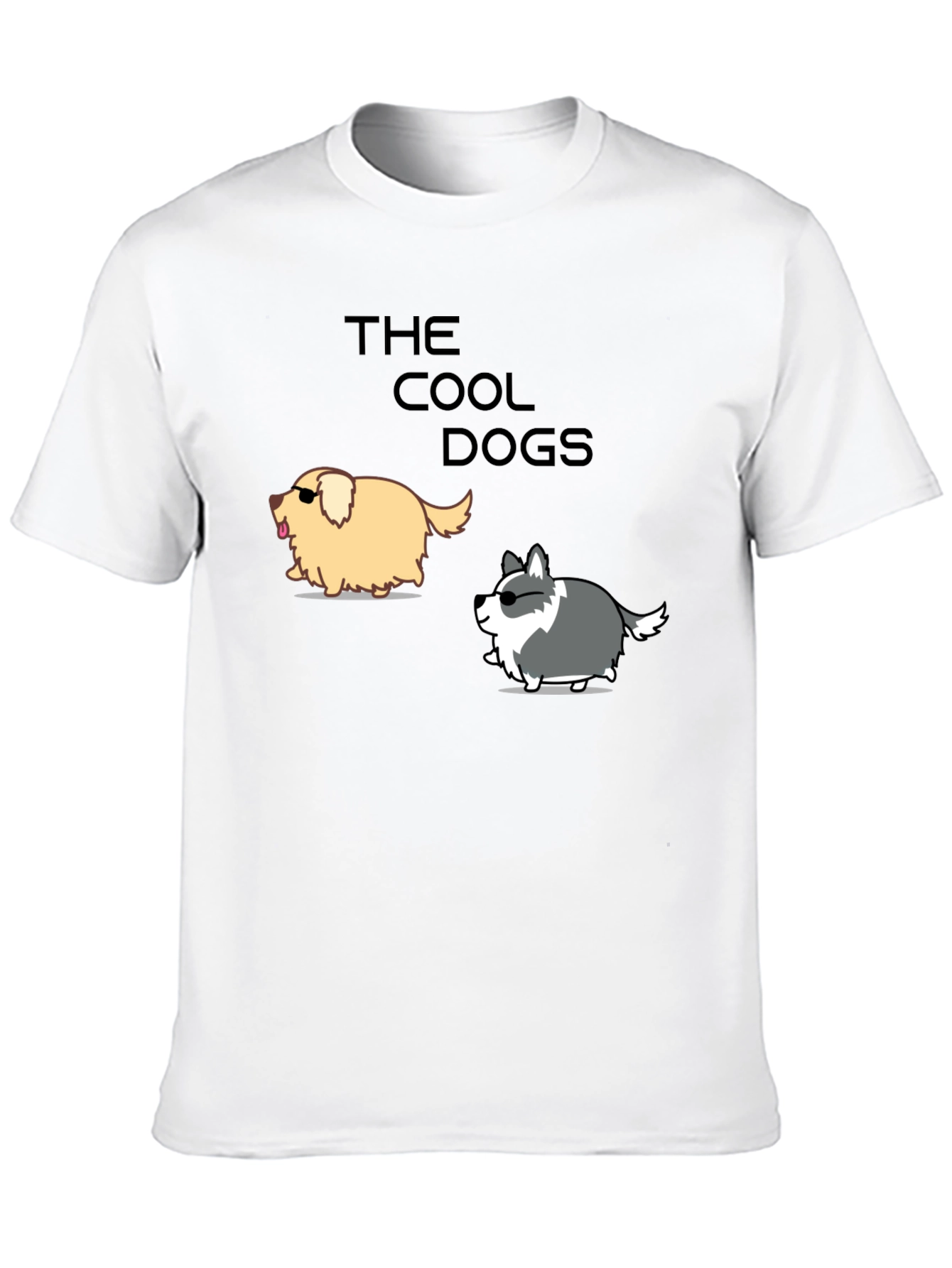 Camiseta Negra: Los Perros Cool