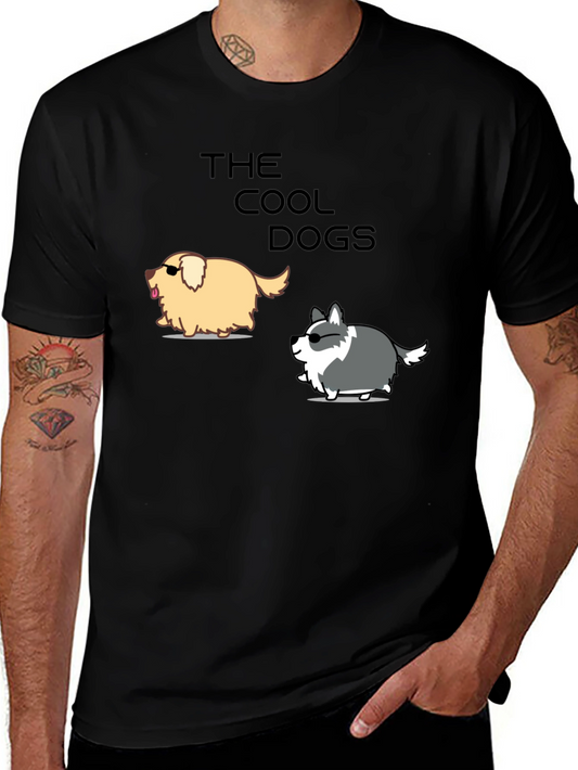 Camiseta Negra: Los Perros Cool