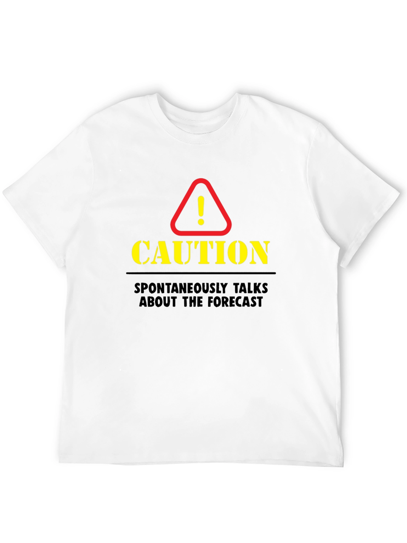 Camiseta Negra de Hombre Precaución - El Tiempo