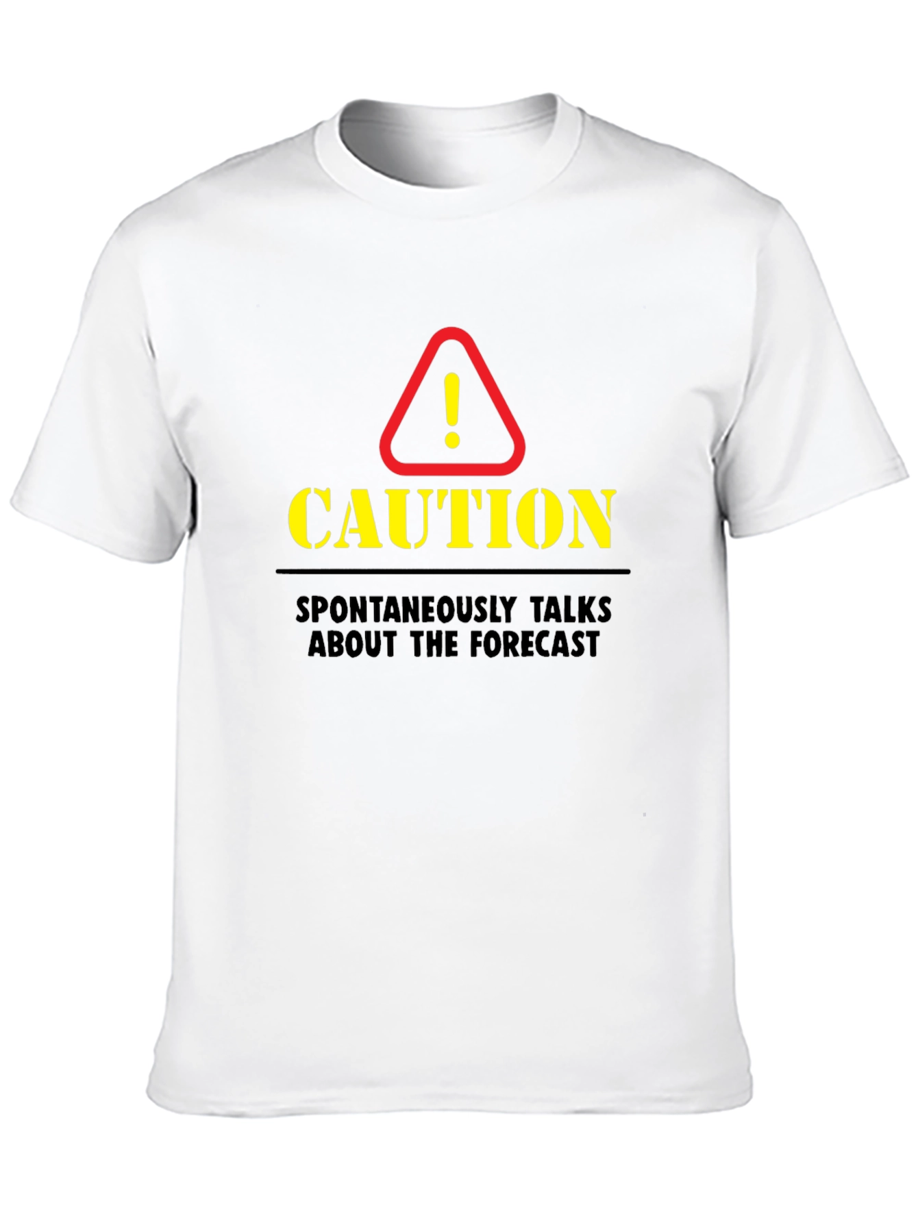 Camiseta Negra de Hombre Precaución - El Tiempo