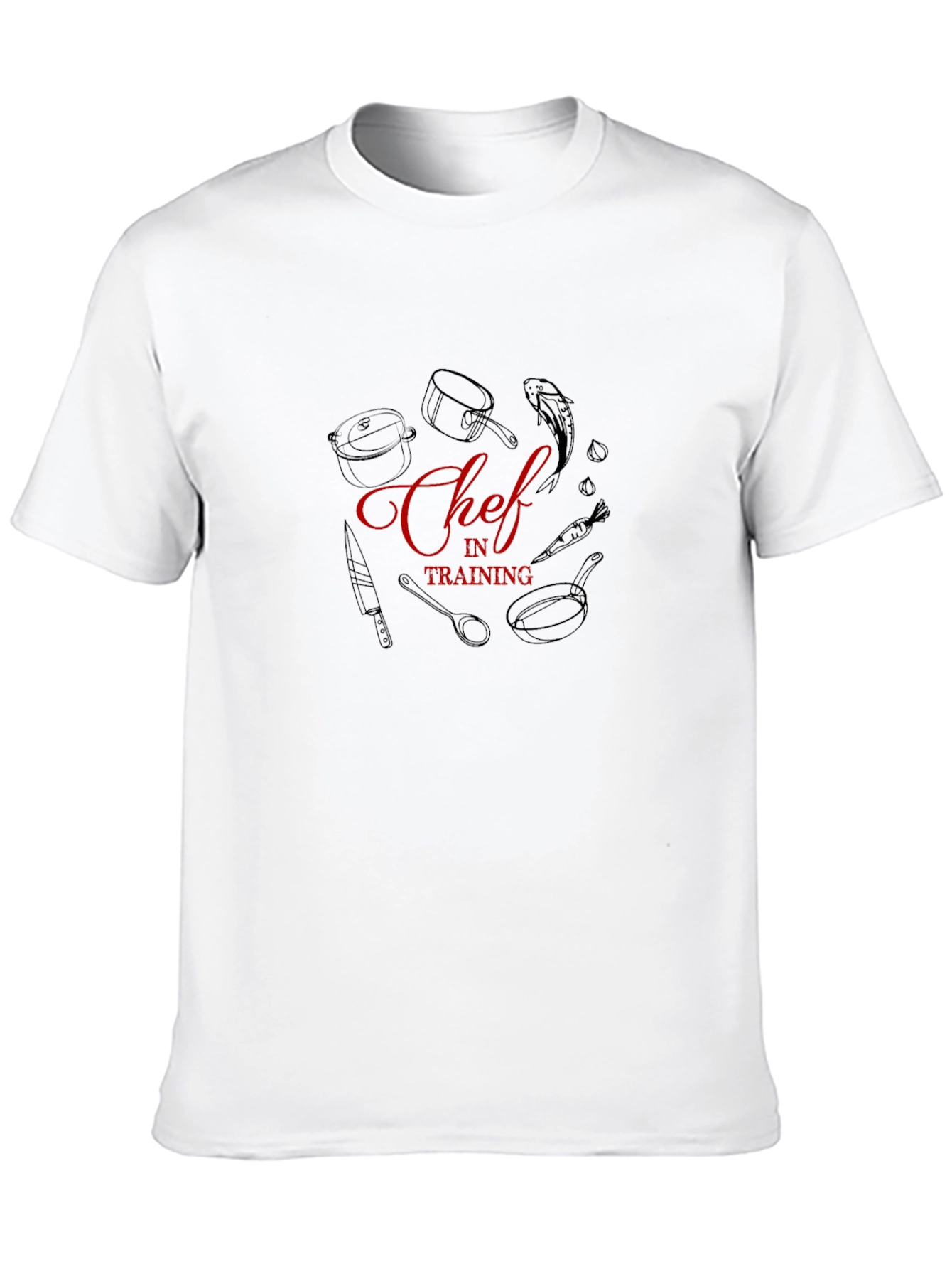 Camiseta Negra Chef en Formación - Estilo Cocina
