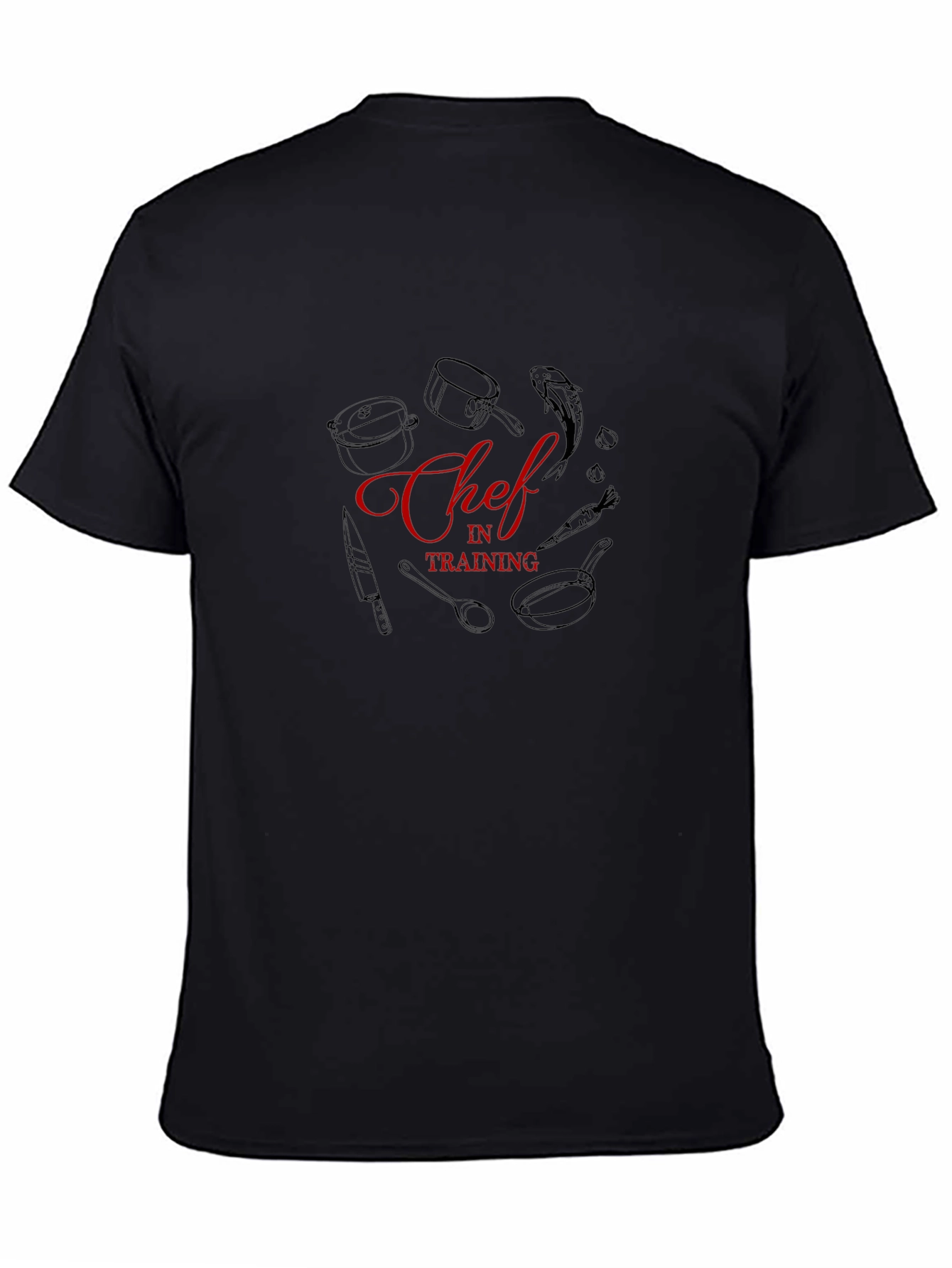Camiseta Negra Chef en Formación - Estilo Cocina