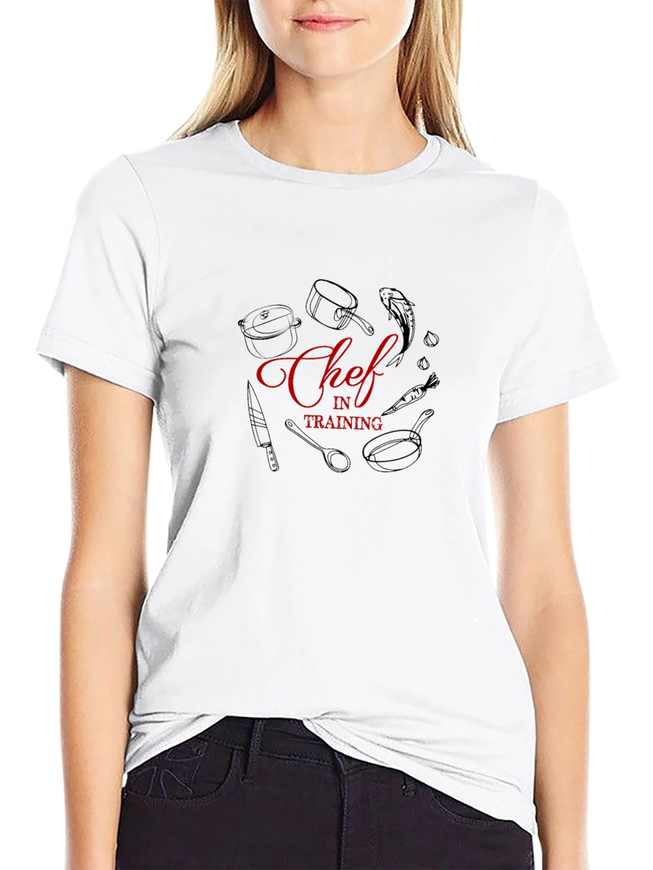 Camiseta Negra Chef en Formación - Estilo Cocina