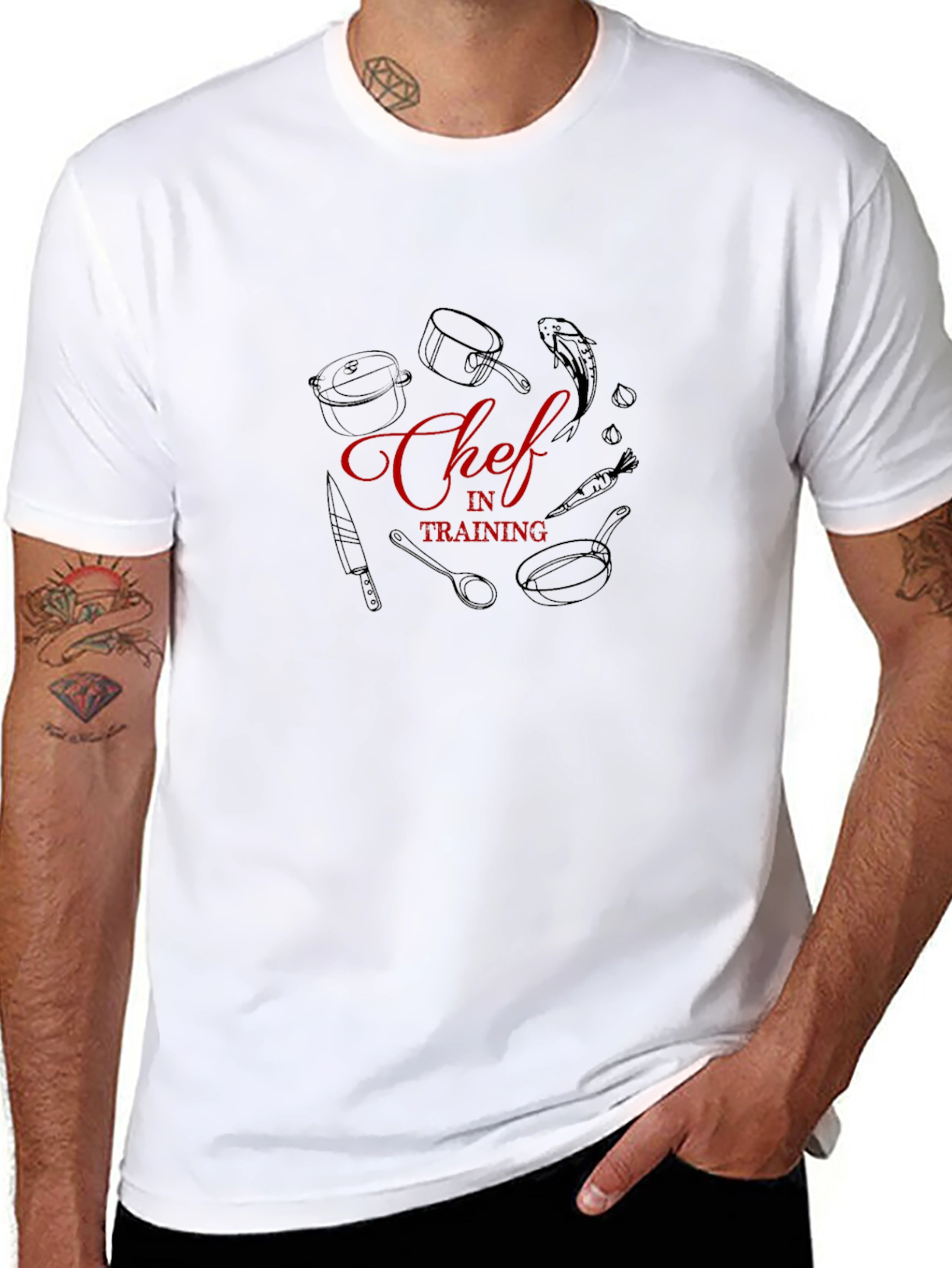 Camiseta Negra Chef en Formación - Estilo Cocina