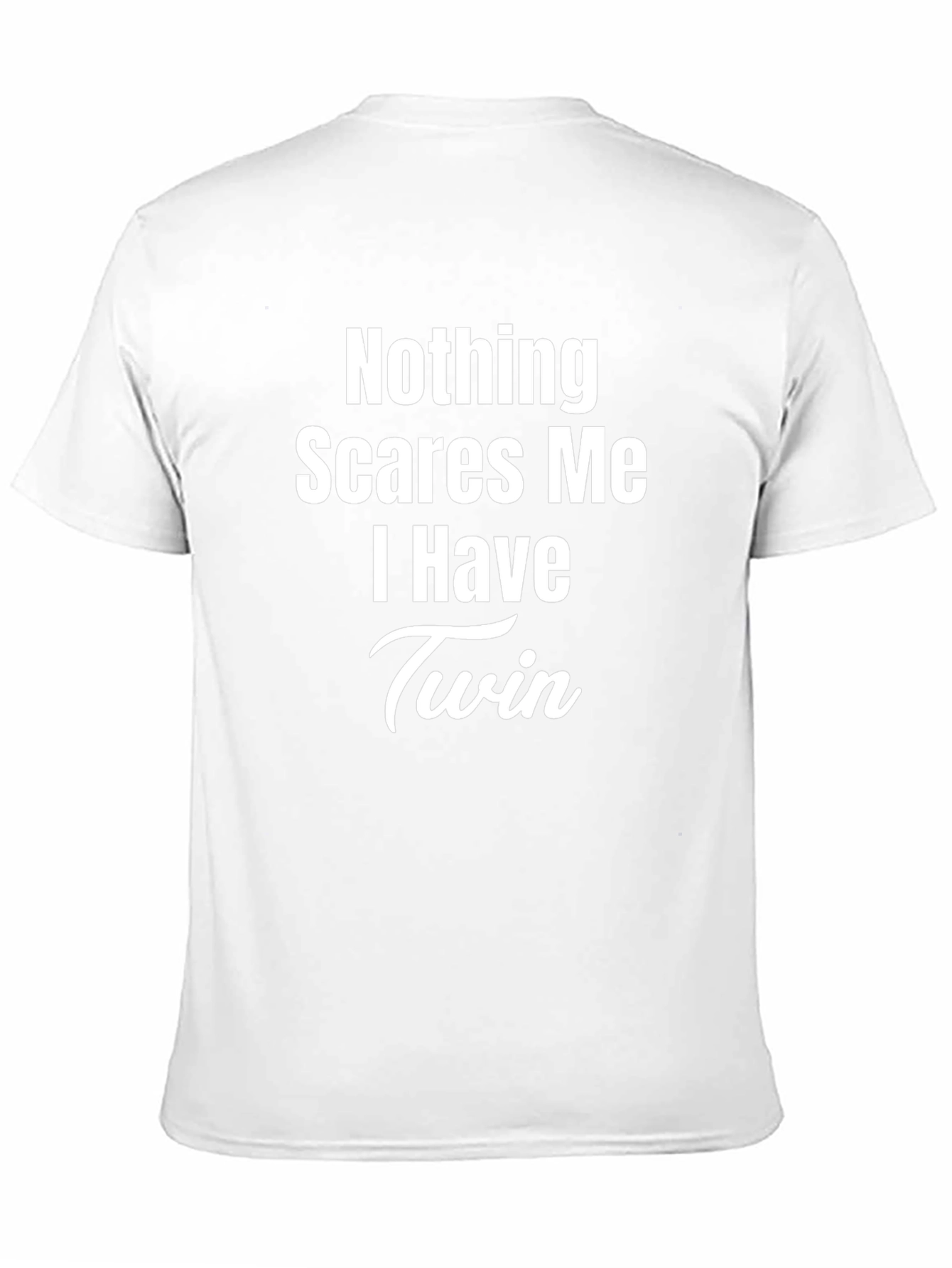 Camiseta Negra - Nada Me Asusta Tengo Gemelos