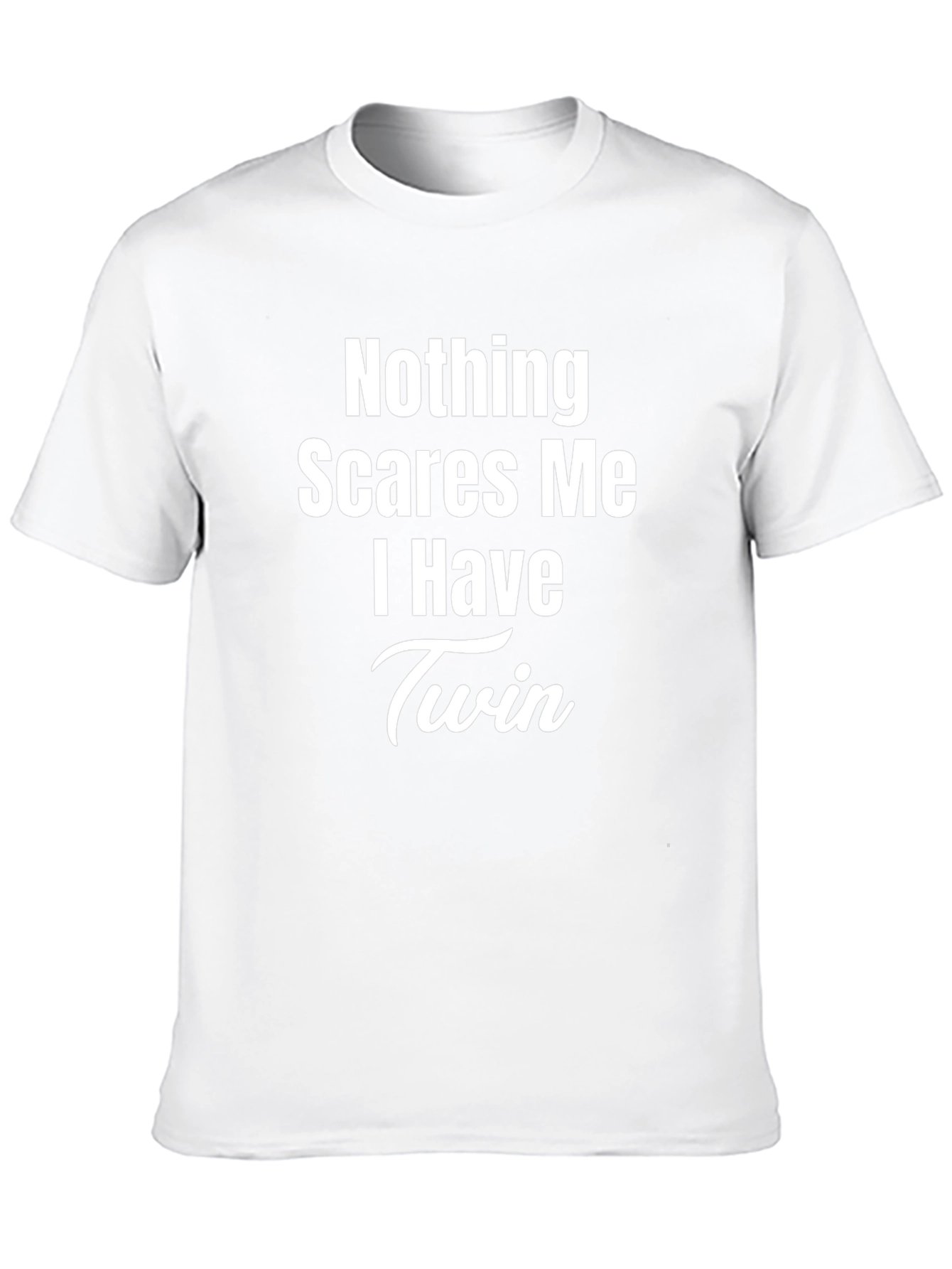 Camiseta Negra - Nada Me Asusta Tengo Gemelos