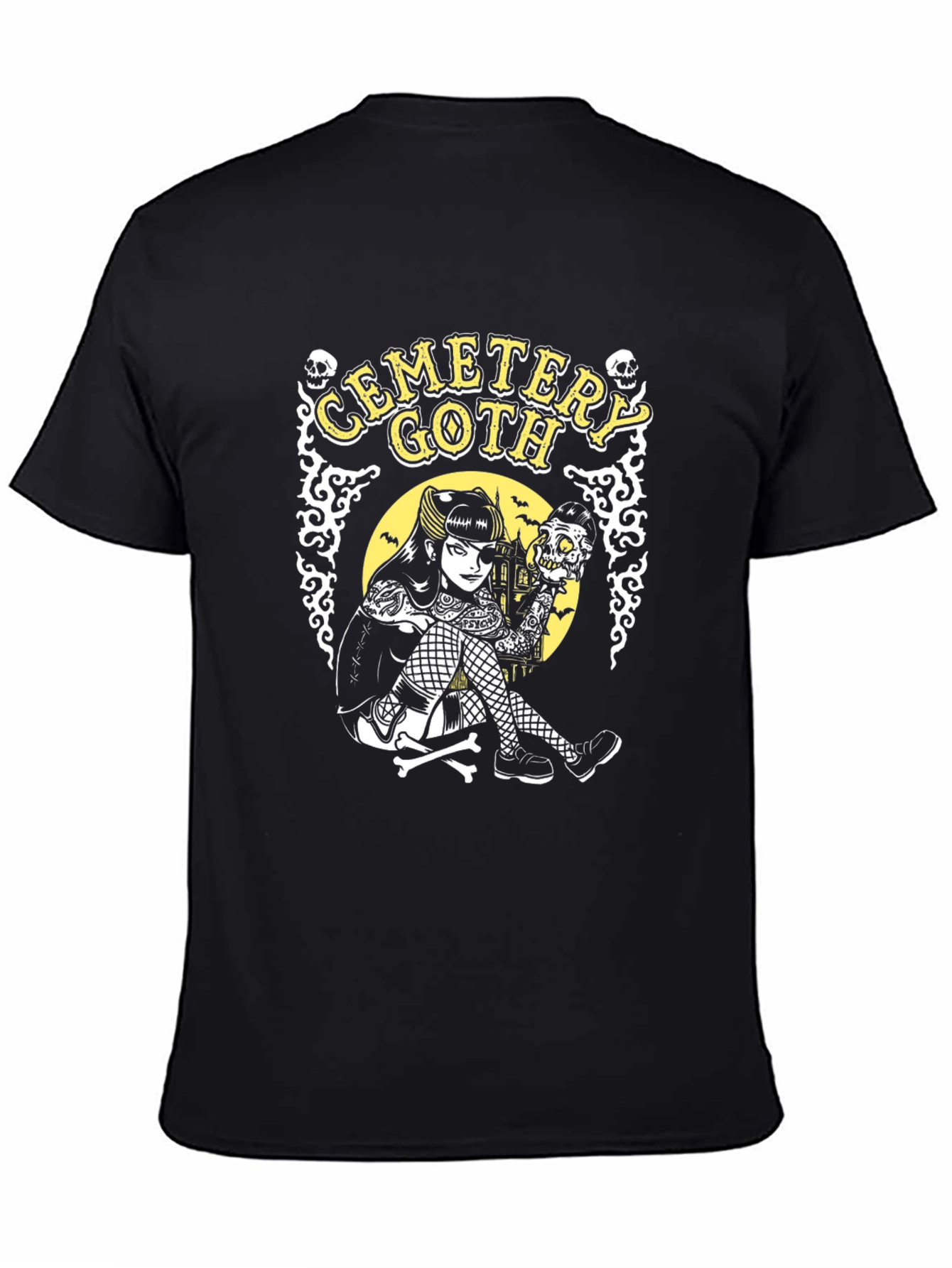 Camiseta Gótica Cemetery Goth para Hombre