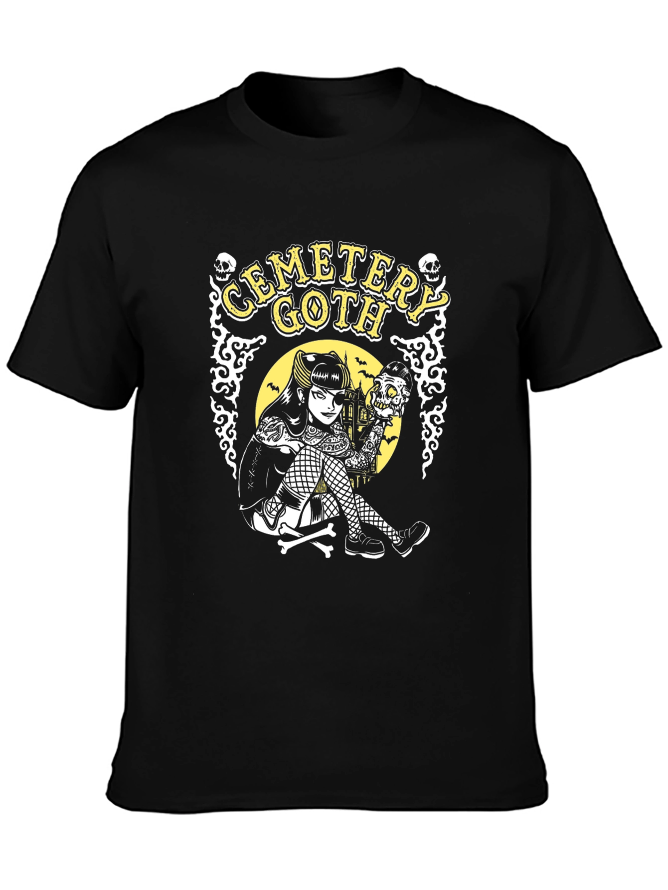 Camiseta Gótica Cemetery Goth para Hombre