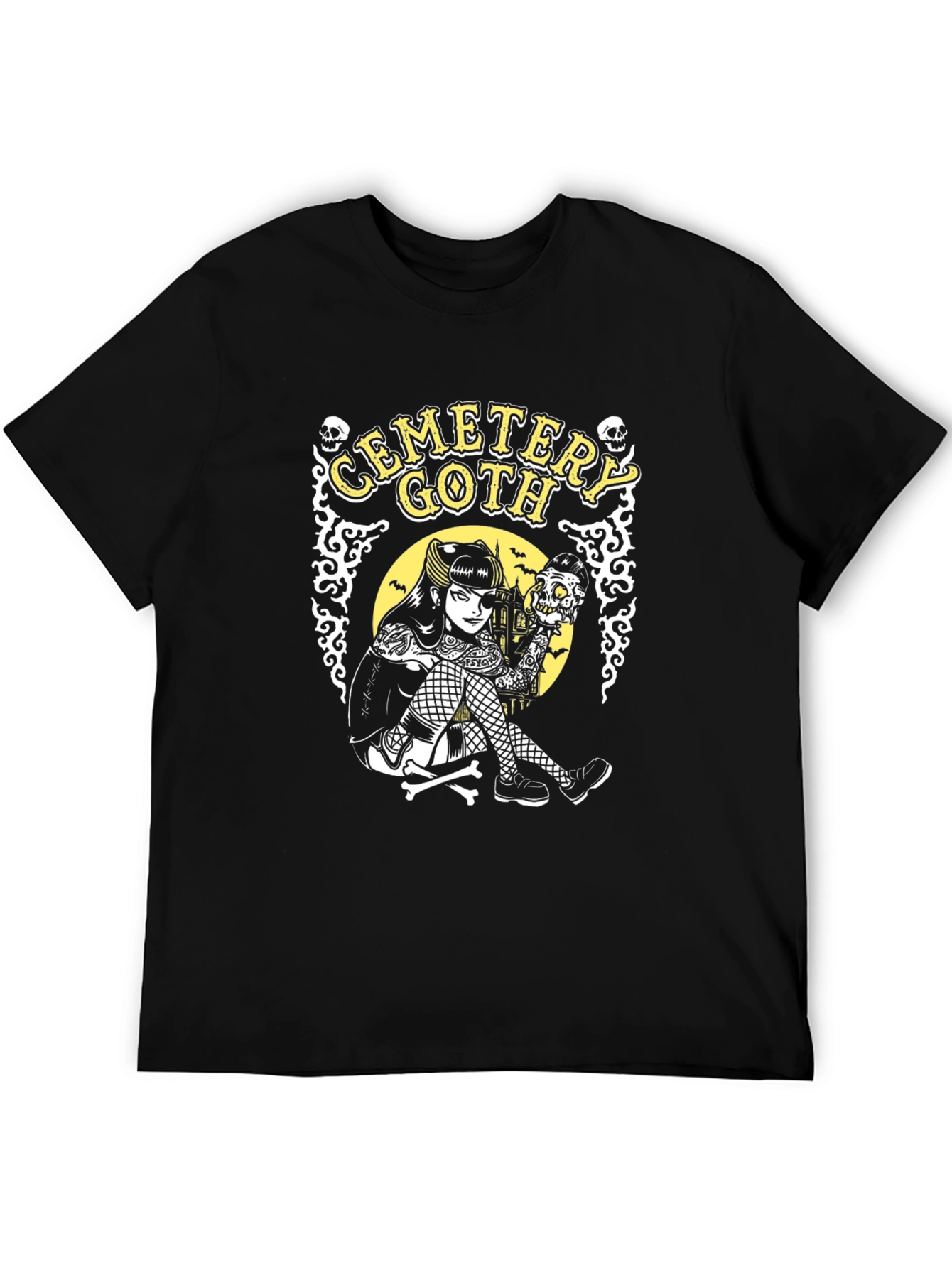Camiseta Gótica Cemetery Goth para Hombre
