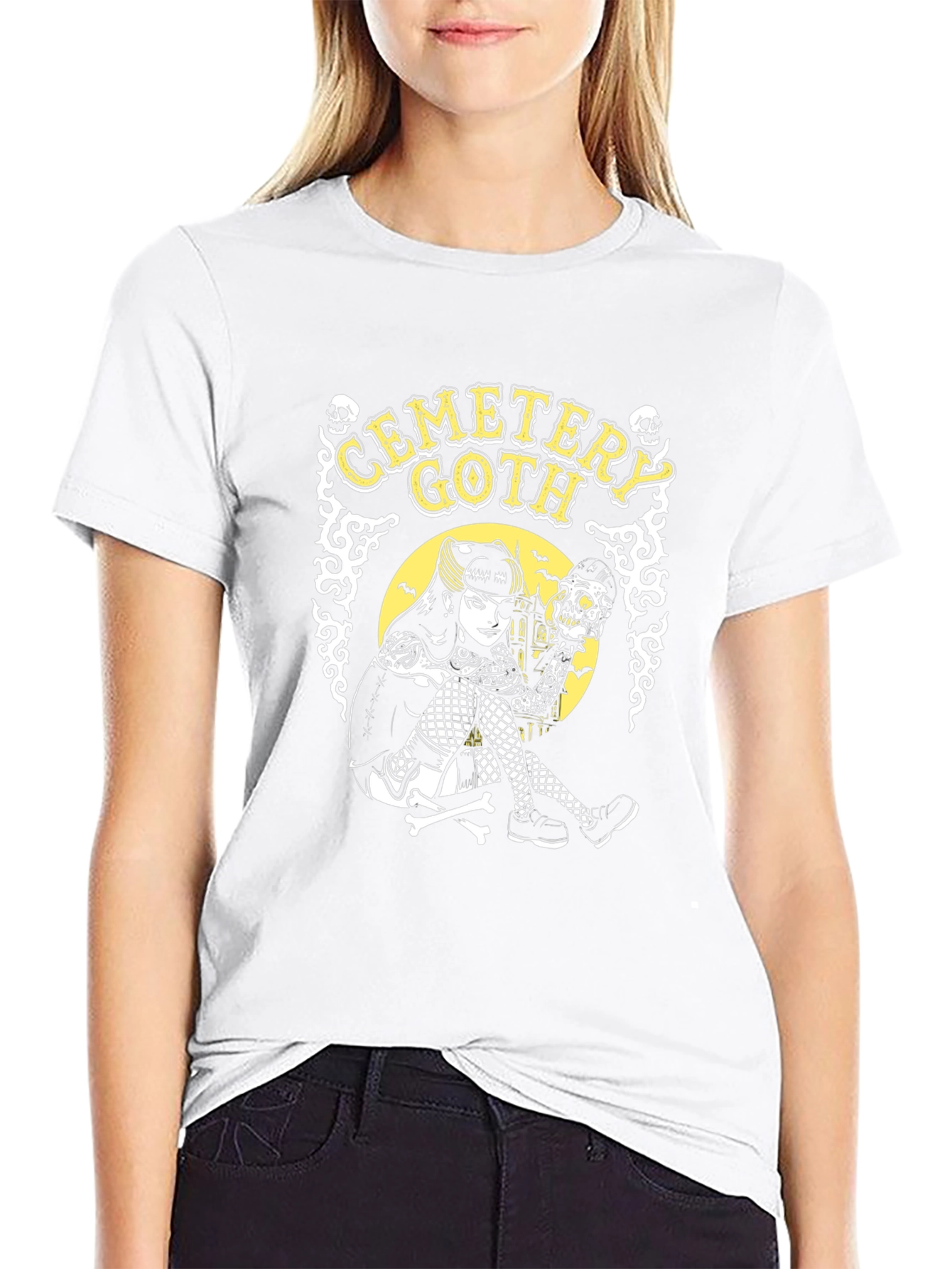Camiseta Gótica Cemetery Goth para Hombre