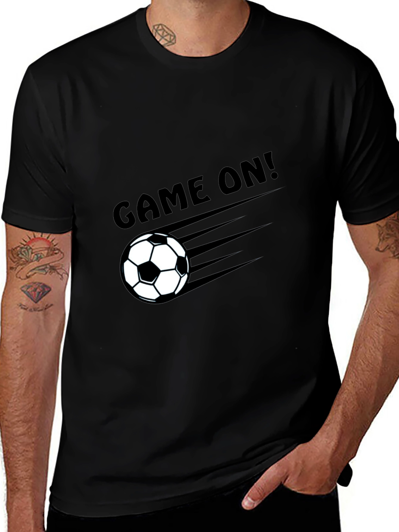 Camiseta Negra Fútbol ¡A jugar!
