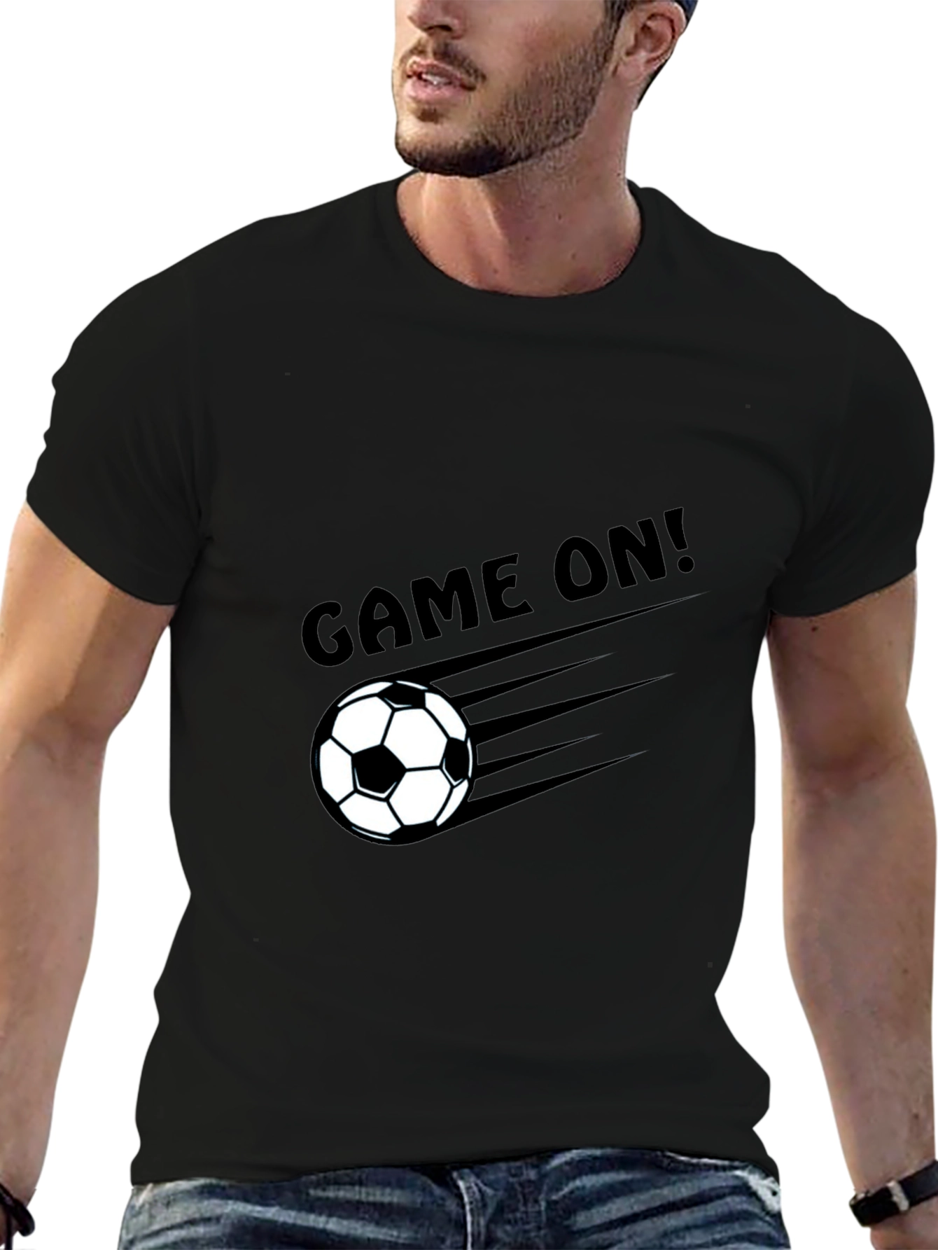 Camiseta Negra Fútbol ¡A jugar!