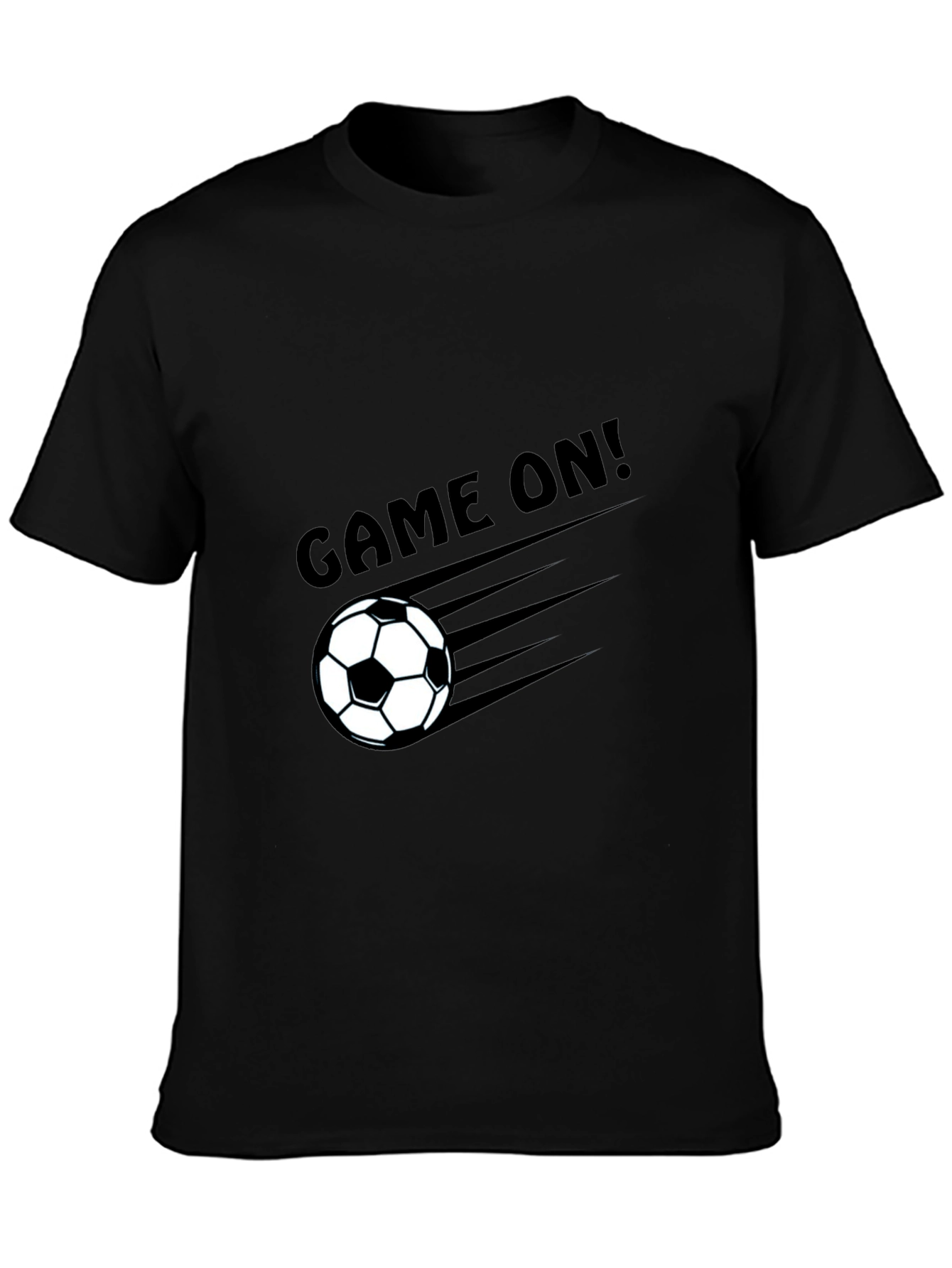 Camiseta Negra Fútbol ¡A jugar!