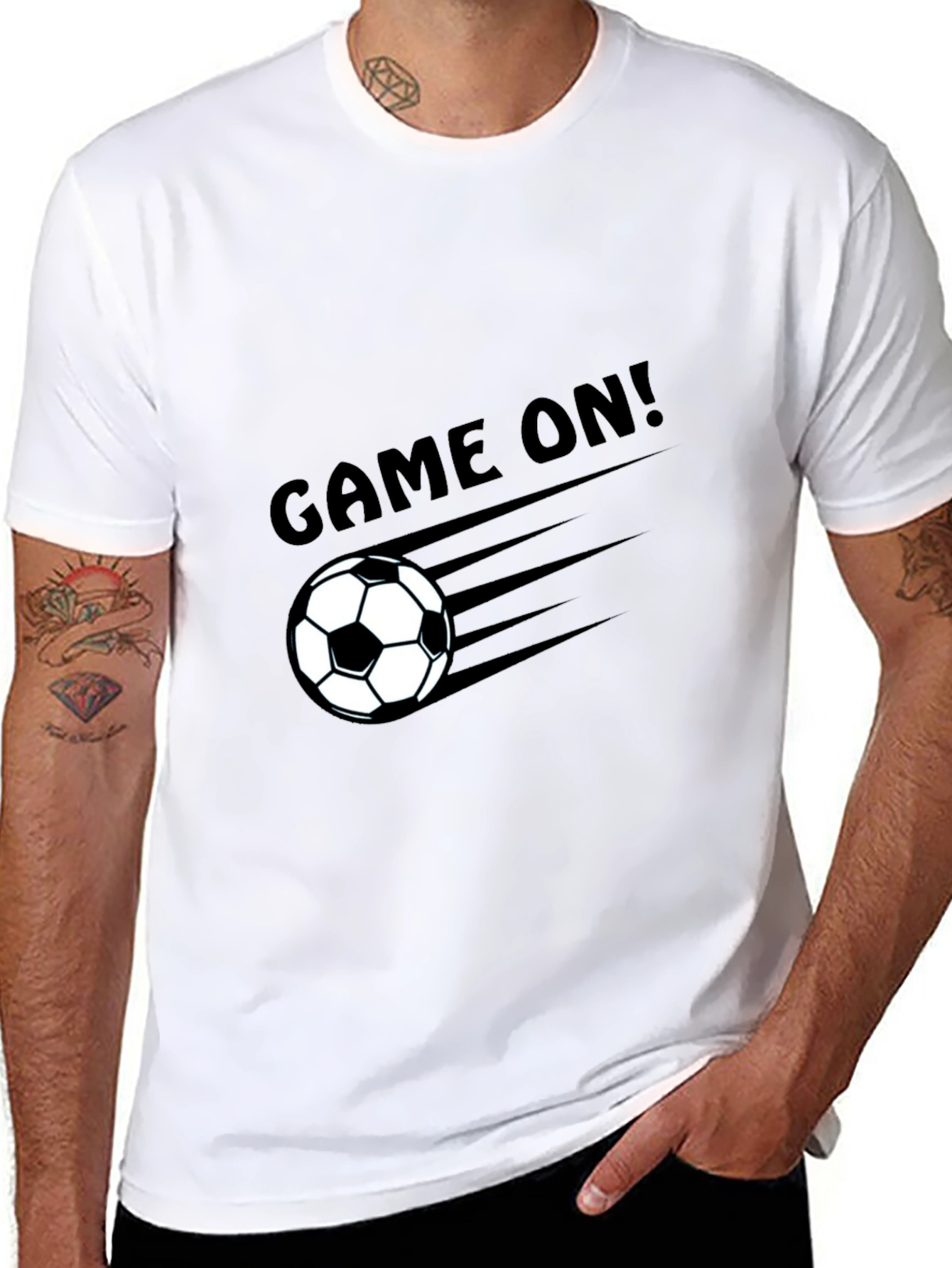 Camiseta Negra Fútbol ¡A jugar!