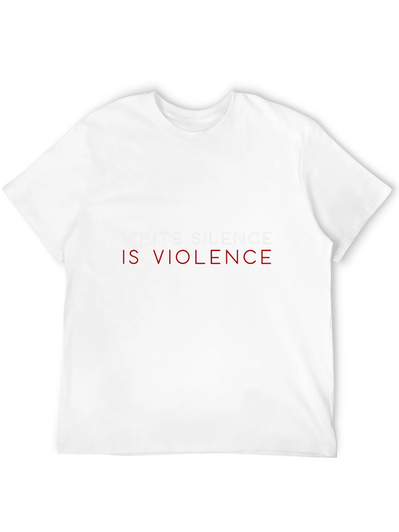 Camiseta Negra: El Silencio Blanco es Violencia