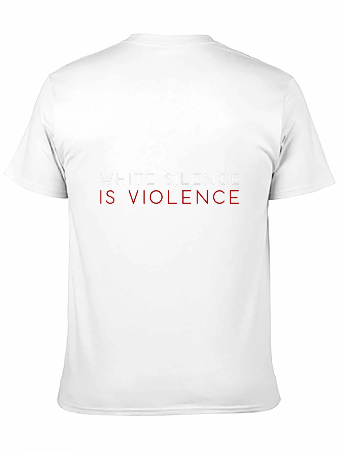 Camiseta Negra: El Silencio Blanco es Violencia