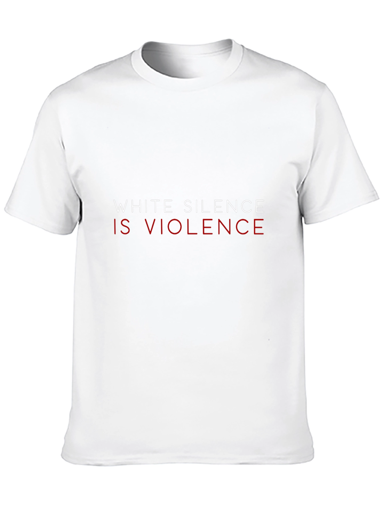 Camiseta Negra: El Silencio Blanco es Violencia