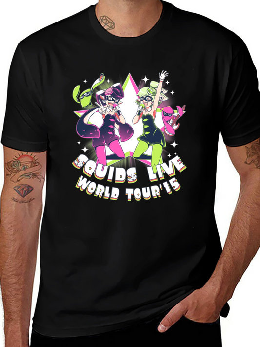 Camiseta Negra Squids Live World Tour 15