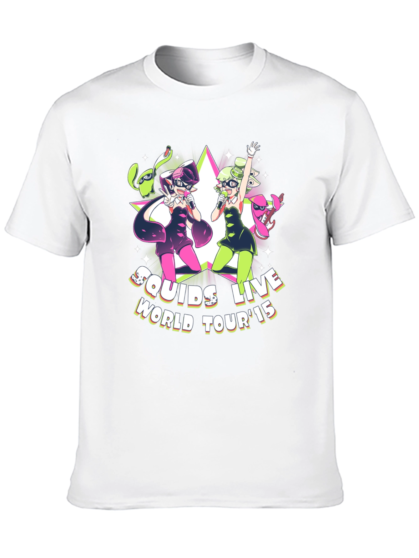 Camiseta Negra Squids Live World Tour 15