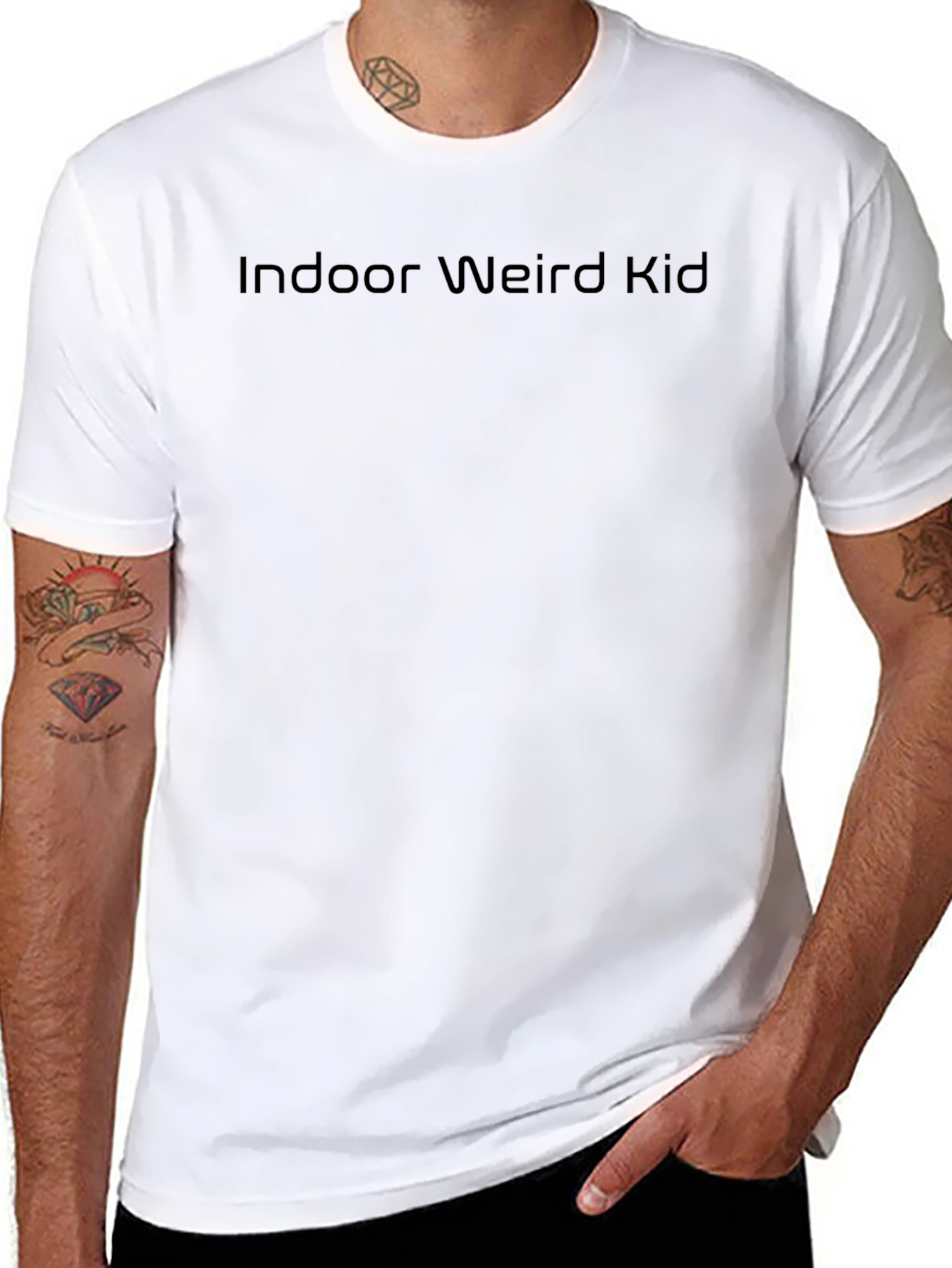 Camiseta Negra Indoor Weird Kid